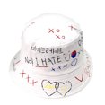 thumbnail image 1 of Guardurnaity Sombrero de pescador de estilo hip hop, personalizado, estilo grafiti, unisex. Sombreros Blanco s, 1 of 6