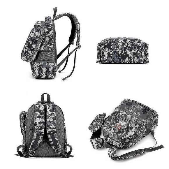 Backpacks camo backpack durable school bag camouflage tactical backpack for boys blue (HTOOQ)