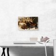 thumbnail image 2 of ARTCANVAS Watering Horses in Winter Canvas Art Print by J.F. Herring Senior - Size: 18" x 12" (0.75" Deep), 2 of 9