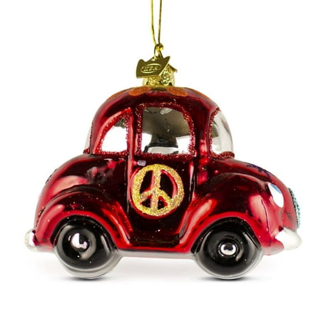 4 quot l volkswagen vw beetle car glass christmas ornament 4 quot l volkswagen vw beetle car glass christmas ornament