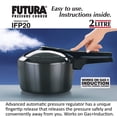 thumbnail image 2 of Futura Hard Anodised Inner Lid Pressure Cooker 2 Liters | Induction Cooker, Small Cooker, Black (IFP20) - For 2 Or 3 Persons, 2 of 4