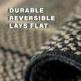 thumbnail image 6 of Homespice Manchester Primitive Bathroom Rugs 27x45 Perfect Braided Bathroom Rugs Black and Tan, 6 of 9