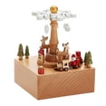 thumbnail image 2 of Milaget al Boxes Melody Decor Mechanical Movement Box Girl Girlfriend Holiday Gift Snowflake, 2 of 7