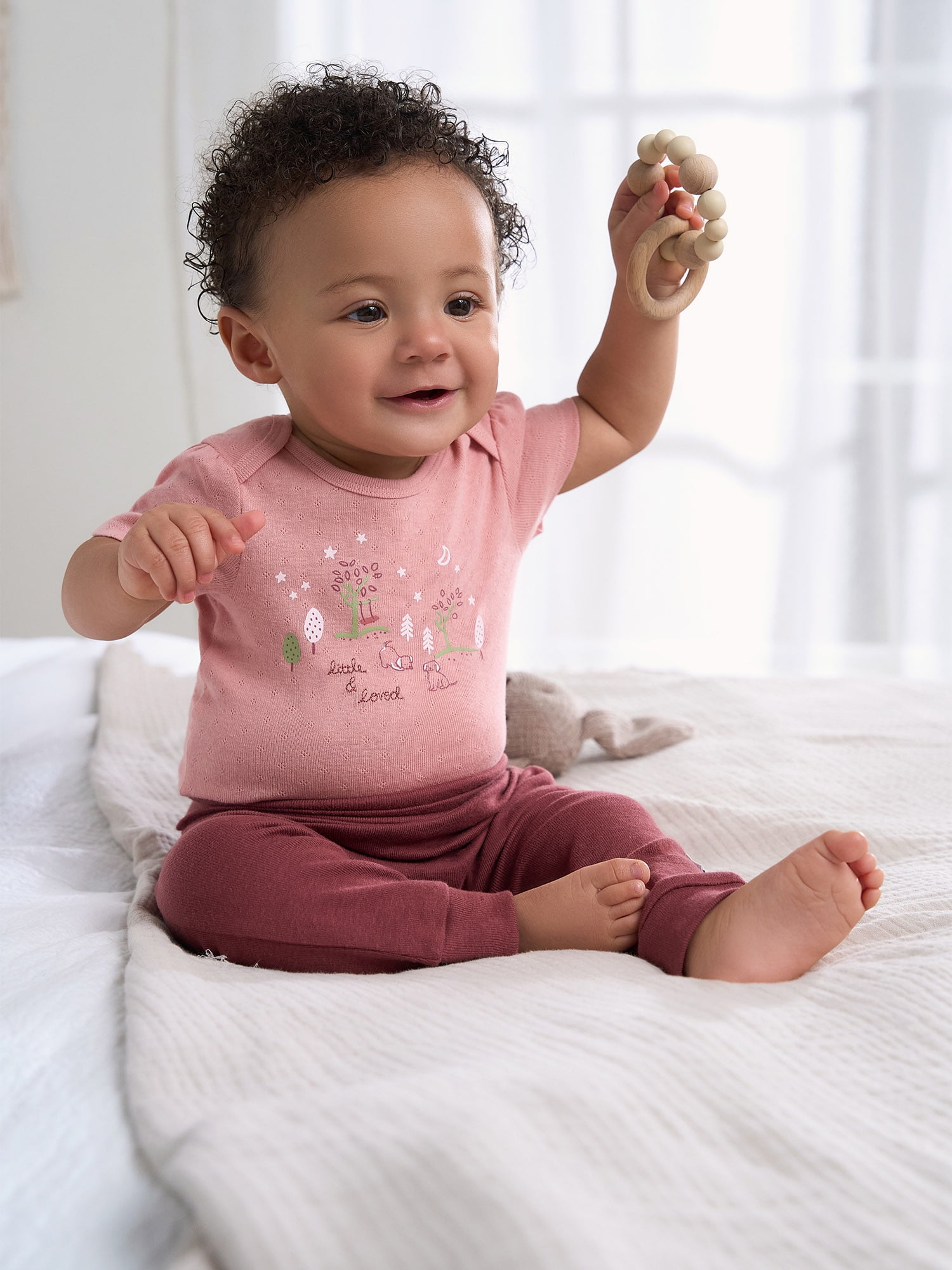 Gerber Baby Girl Bodysuits & Pants Outfit Set, 5-Piece, Newborn-12 Months
