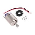 thumbnail image 3 of Motor de coche RC 370 con engranaje de 10 dientes, piezas de vehículo de control remoto con soporte, 27000 RPM Base negra, 3 of 7