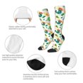 thumbnail image 3 of Fotbe Floral Vintage Calcetas Divertidas Estampadas para Hombre y Mujer, Calcetas de Algodón hasta la Rodilla para Caminar, Correr, Enfermería y Embarazo, 3 of 6