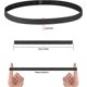 thumbnail image 2 of 9 x Men's Sports Headbands, Elastic Sports Headbands, Hairbands for Men and Women, Non-slip Headbands for Jogging Sports, Black/White/Gray, 2 of 5