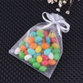 thumbnail image 4 of Pungan Organza Pouch 50 Drawstring Organza Gift Bags Jewellery and Candies for Wedding Shower Favors Mesh Gift Bag ( gray )(4.72"X3.54"X0.04"), 4 of 8