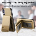 thumbnail image 6 of Allytechgroup Wallet Case for Samsung Galaxy S21 FE with Credit Card Slot, RFID Blocking PU Leather Magnetic Closure Shockproof Protective Back Cover Bumper for Samsung Galaxy S21 FE, Khaki, 6 of 11