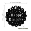 thumbnail image 6 of Inkdotpot Happy Birthday Bottle Tag Real Silver Foil Favor Hang Tags 50 Pack, 6 of 7