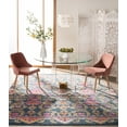 thumbnail image 3 of SAFAVIEH Madison Cuthbert Floral Area Rug, Blue/Fuchsia, 8' x 10', 3 of 6