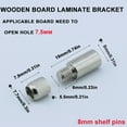 thumbnail image 2 of 20Pcs 0.31inch Shelf Support Peg 8mm Shelf Pins Kit Bracket Shelf Holder Replacement Peg for Cabinet Shelf Kitchen Furniture Book Shelves Holder Locking Pins (8mm), 2 of 5