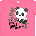 thumbnail image 4 of Inktastic My Great Aunt Loves Me- Cute Panda Boys or Girls Toddler T-Shirt, 4 of 5