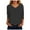 Gray, variant on yueewhu Womens Tops 3/4 Sleeve Summer Solid Plain Travel Cute Tops Vneck Slim Fit Half Sleeve Tshirts Shirts Spring Blouse (Dark Gray, XL)