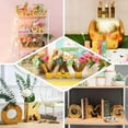 thumbnail image 5 of Efavormart 6" Shiny Gold Plated Ceramic Letter "X" Sculpture Flower Vase, Bud Planter Pot Table Centerpiece, 5 of 9