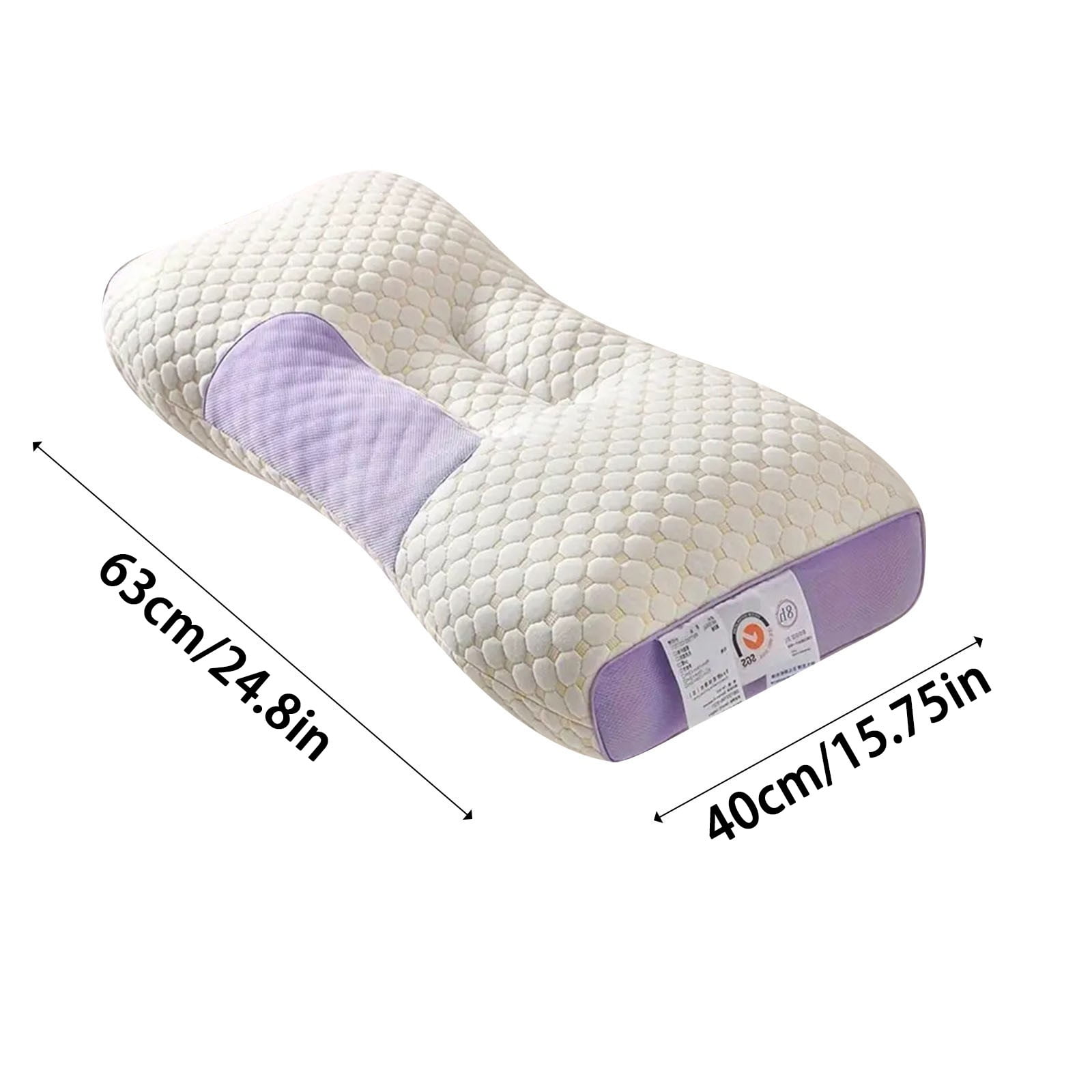 LACKUST Soft and Non Collapsing Core - Protects the Cervical Spine and Helps Sleep, Adult and Student Household Massage,Purple
