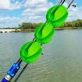 thumbnail image 2 of 3PCS Silicone Fishing Rod Holder Ball Straps with 5 Holes, Portable Fishing Rod Fixed Ball, Multi Function Rubber Fishing Pole Clips, Fly Fishing Accessories for Holding & Protecting Poles, 2 of 4