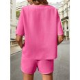 thumbnail image 6 of Women's Relaxed T Shirt and Drawstring Shorts Set, Casual Summer Two Piece Outfit, 6 of 6