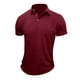 thumbnail image 1 of pstuiky Camisa de manga corta para hombre, Camiseta de manga corta para hombre, estilo informal, lisa, con cuello vuelto y botones ropa de hombre m, 1 of 4