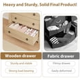 thumbnail image 4 of Natural Oak 3- cm de Profundidadrawer Moderno cm de Profundidadresser con Negro Metálico Ring Pull cm de Alturaandles Ideal para cm de Profundidadormitorio Living Sala Entryway y cm de Alturaallway, 4 of 7