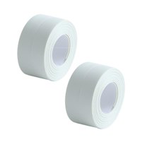 2 PCS Caulk Strip Tape For Bathtub Wall Sealing Tape Strip PE Self Adhesive Waterproof Caulk Sealer Decorative Trim For Kitchen Bathroom Shower Toilet Wall Corner Daily tools Waterproof
