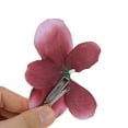 thumbnail image 4 of Unique Bargains 2 Pcs Hair Clip Grace Wind Butterfly Flowers Duckbill Clip Dark Pink, 4 of 5