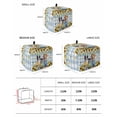 thumbnail image 2 of Spring Dog Small Toaster Cover 2 Slice, Kitchen Appliance Covers, Sunflower Daisy Botanical Blue Plaid Toaster Oven Cover with Loop, Bread Machine Cover Polyester Dust Cover Protection, 2 of 4