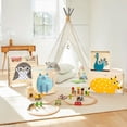 thumbnail image 4 of 3 Sprouts Ensemble de Bacs de Rangement pour Coffre à Jouets Pliable avec Éléphant et Rhinocéros (Pack de 2), 4 of 8