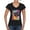 Black, variant on Funny Neon Pug | Dean Russo Art Animal Lover Womenâ€™s Standard V-Neck Tee, White, Small