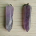 thumbnail image 4 of K-KED Fashion natural amethyst stone pillar charms pendants 12pcs/lot Wholesale, 4 of 4