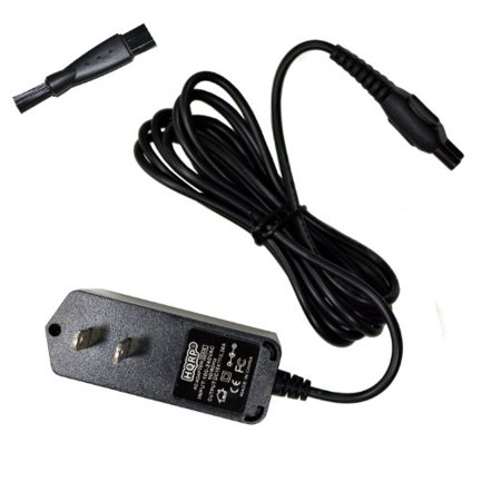 Norelco Cord - HQRP AC Adapter Power Cord Charger for Philips Norelco HQ8505 HQ-8505 272217190075 Replacement plus Cleaning Brush