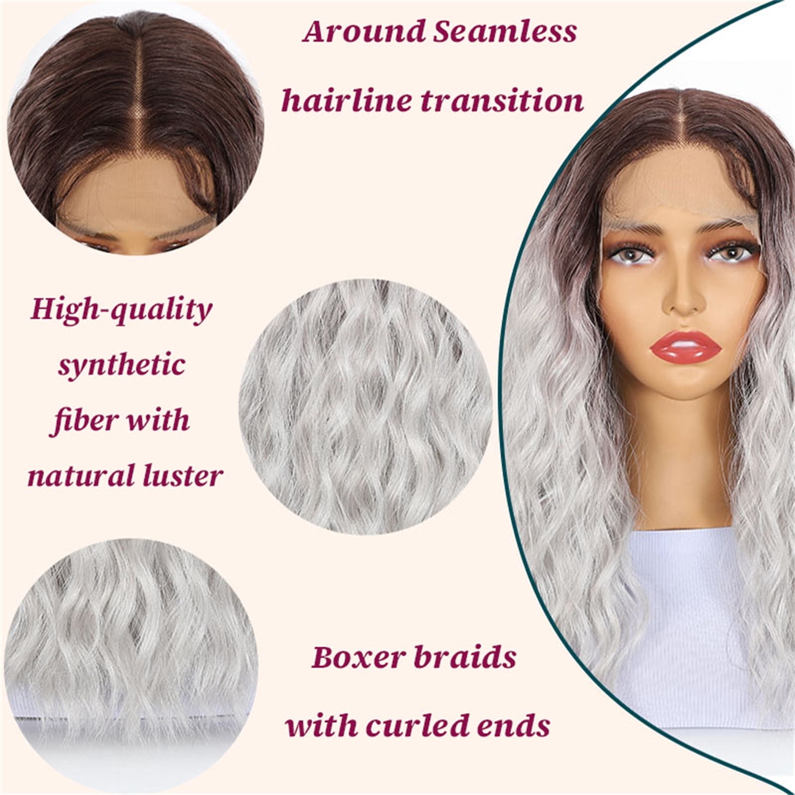 More Beautiful 14" 13x5 Lace Front Synthetic Wig for Women