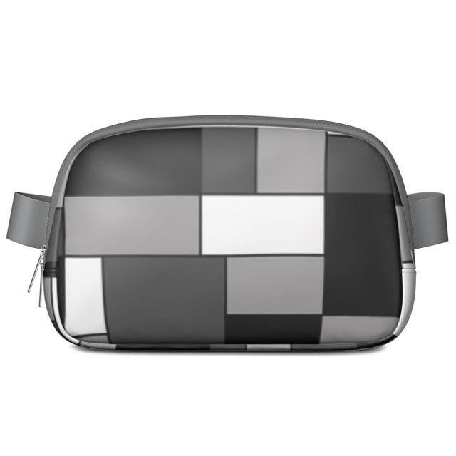 Bauhaus Style Belt Bag – Abstract Geometric Fanny Pack with Color Block Pattern and Minimalist Modern Aesthetic
