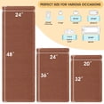 thumbnail image 5 of HAKUNA Waffle Bath Mat Set 3 Piece Dirty Orange,Woven Modern Bath Rug Mats, Absorbent Non Slip Bath Floor Mat, Soft Washable Boho Bath Rugs with Tassels for Bathroom, Bedroom, Kitchen,Tub, 5 of 7