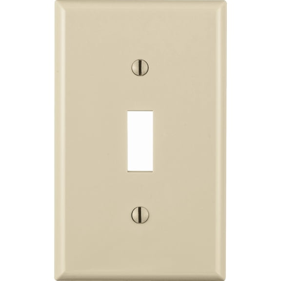 Leviton Wallplate in Almond — UL Listed for US Residential Electrical Code Compliance, Drop-in NEC-Standard Wiring