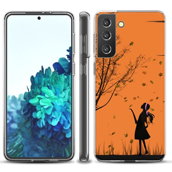 Slim-Fit TPU Protective Phone Case compatible with Samsung Galaxy S21  5G / S21 PLUS 5G, by OneToughShield ® - Autumn Leaf