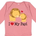 thumbnail image 4 of Inktastic I Love My Papi Childs Boys or Girls Long Sleeve Baby Bodysuit, 4 of 5