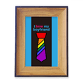 thumbnail image 1 of I Love My Boyfriend Photo Frame Exhibition Display Art Desktop Painting, 1 of 3
