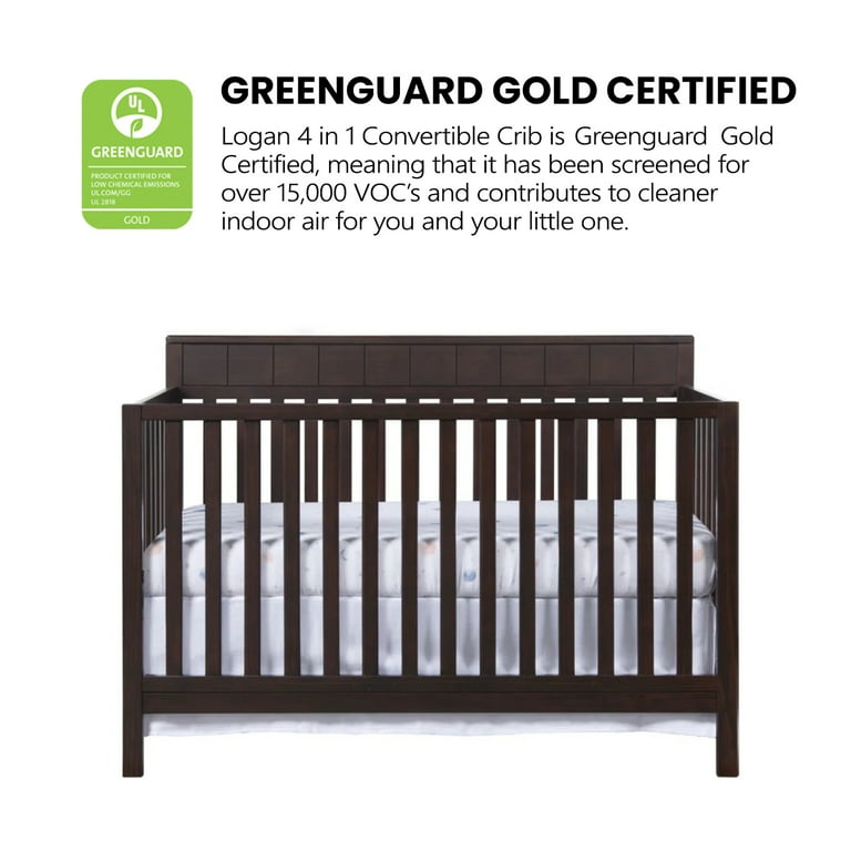 Espresso 4 in 1 convertible crib sales