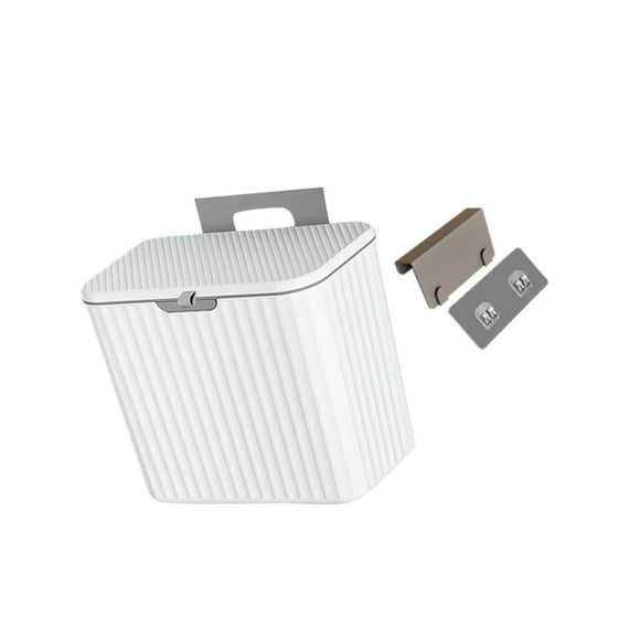 Xingzhi Mountable Indoor Compost Bucket Garbage Container Stable for Bedroom Kitchen White 7L
