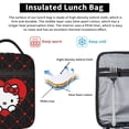 thumbnail image 4 of Anime Cat Pattern Portable Lunch Bag for Women, Reusable Thermal Tote for Travel and Daily Use, 4 of 6