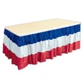 thumbnail image 1 of mpany  Patriotic Table Skirting - Red, White & Blue, 1 of 1