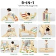 thumbnail image 4 of BlueWood Triangle Climbing Set Indoor Playground for Kids Wood Arch Climber 4-Piece, 4 of 9