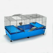 Kaytee My First Home Giant Habitat with Casters, for Rabbits or Guinea Pigs, 48 x 24 in