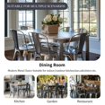 thumbnail image 6 of SOLEGGIATA Metal Dining Chairs Set of 6 Silver Outdoor Metal Chairs for Farmhouse Kitchen,Bistro,Dining Room,Patio Moonlight Silver Color, 6 of 8