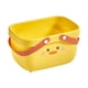 thumbnail image 1 of Cesta de ducha de dibujos animados de gran apertura con mango ensanchado, cesta de almacenamiento de baño de PP resistente para baño, familia, Camping, pato amarillo, 1 of 10