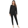 thumbnail image 5 of Uniexcosm Women’s Pajama Set Long Sleeve Top Pjs Lounge Sets with Pocket, 5 of 10