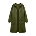 thumbnail image 5 of HappyYEE Midlength Hoodie Jackets for Women, Casual Hooded Drawstring Zipper Sweatshirt Coat, Long Sleeve Loose Outer Tops with Pockets, 5 of 8