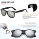thumbnail image 2 of Gafas de sol FEIDUSUN polarizadas para hombre y mujer, negras, 2 of 6