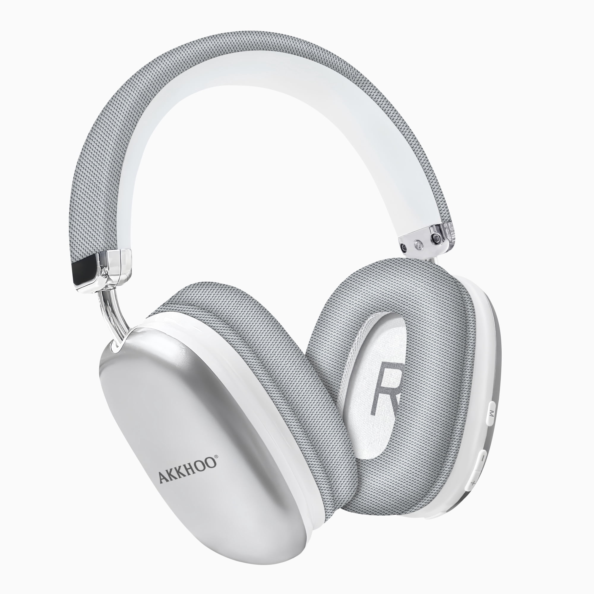 Bluetooth Headphones Over Ear, AKKHOO Active Noise Cancelling Wireless Headphones with 35Hrs Playtime, Deep Bass, 4 Noise Cancelling Mics, Low Latency for Travel Work Study Gaming